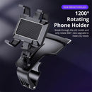 1pc Soporte universal para teléfono de coche giratorio 360°, soporte ajustable para salpicadero con compatibilidad automática, material ABS no impermeable, soporte rectangular para navegación GPS para uso en vehículos