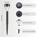 12 luces solares para exteriores, LED cálido/blanco, material ABS duradero, diseño empotrado, ideales para caminos, jardines y villas, batería de níquel recargable con energía solar, iluminación exterior | Luces de camino modernas | Batería recargable so