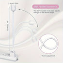 LISHUMEI 360° Lámpara de uñas de gel LED ajustable en forma de U - Lámpara de manicura de curado rápido con alimentación USB portátil con luz suave para salón y DIY, blanco, lámpara de uñas, equipo de salón, diseño elegante, plástico duradero