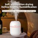 Humidificador de neblina ultrasonico de 220 ml con cara sonriente, blanco/pink, opera silenciosamente sin molestar el trabajo o el descanso, gran salida de neblina para ambientes secos, alimentado por enchufe sin baterías, compacto y ahorrador de espacio