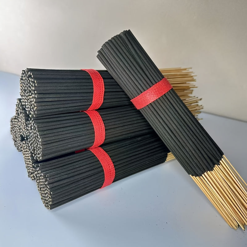 101 varillas de incienso de bambú con aroma a cerezo natural, 22.0 cm, tiempo de combustión de 45-50 min, fragancia para yoga, meditación, hogar y oficina - Ideal para Navidad, Halloween, Pascua y Hanukkah - Sin plumas, incienso para el hogar