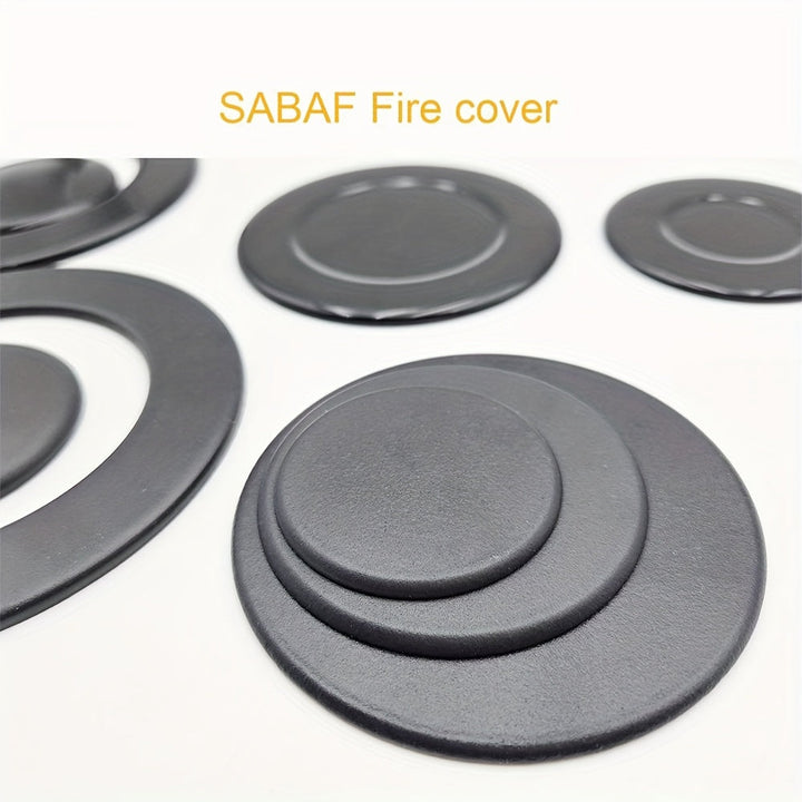 4 piezas de Cubierta para Quemador de Estufa SABAF, Accesorios de Tapa de Hierro Mate/Brillante para Horno