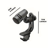 Micrófono dinámico de rueda profesional TAVOSOP con soporte de brazo con clip, alimentado por USB, con conector XLR, para guitarra, podcast, batería y grabación de actuaciones en vivo.