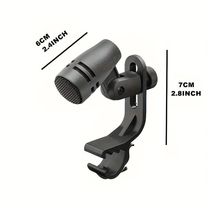 Micrófono dinámico de rueda profesional TAVOSOP con soporte de brazo con clip, alimentado por USB, con conector XLR, para guitarra, podcast, batería y grabación de actuaciones en vivo.