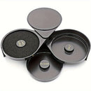1Pc, Herramientas de barman de 3 niveles, Contenedores de vidrio de sal y azúcar de plástico de 3 capas, Con soportes para especias, Diseñados para margaritas y bebidas mezcladas, Equipo de barman.