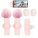 Microfono sin varillas de Solapa con Clip Beekinn para iPhone iPad Android - Conector USB-C sin Cable Plug & Play con Reducción de Ruido, Batería Recargable y Cubierta de Espuma para Transmisiones en Vivo Entrevistas Grabación (), Accesorio de Entrevista