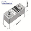 Amuzik Pedal de EQ para Bajo - Ecualizador Gráfico Profesional de 5 Bandas con True Bypass, ±18dB por Banda, Controles de Frecuencia (62.5Hz/125Hz/500Hz/1kHz/4kHz), Construcción Robusta para Guitarra Eléctrica, Compatible con Pedalboards - Para Principia
