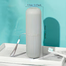 Juego de cepillo de dientes portátil para viajes y hogar - incluye vaso para enjuague bucal y caja de pasta dental, diseño compacto, ahorra espacio, ideal para cuidado dental en movimiento, regalo perfecto para viajes - Adecuado para las cuatro estacione