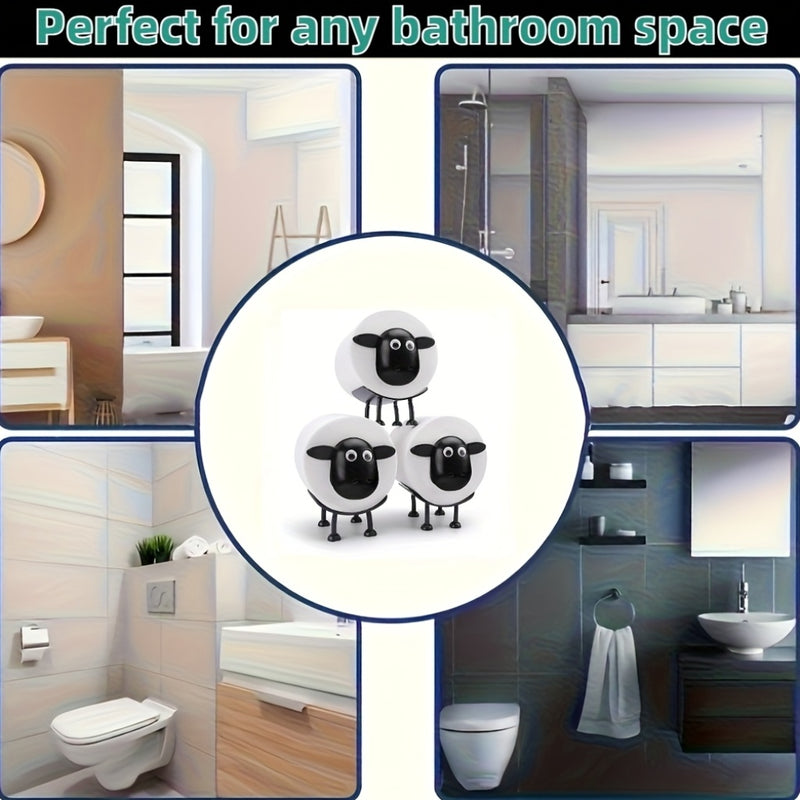 1/3 piezas - Soporte de papel higiénico con forma de animal lindo, soporte de papel higiénico divertido, soporte de papel higiénico de baño de pie, para decoración de baño