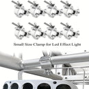 Gancho de sujeción para luces de escenario de aleación de aluminio, hebilla universal cruzada para andamios y accesorio conector para tubos redondos, compatible con focos LED PAR móviles de haz y spot