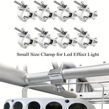 Gancho de sujeción para luces de escenario de aleación de aluminio, hebilla universal cruzada para andamios y accesorio conector para tubos redondos, compatible con focos LED PAR móviles de haz y spot