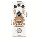 Pedal de guitarra Amuzik Octave - Generador digital de octavas alimentado por USB con bypass verdadero, efectos polifónicos precisos, pedal mini compacto para guitarra eléctrica (blanco)