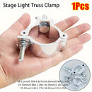 1pc Abrazadera de Aleación de Aluminio para Luces de Escenario, Soporte Rápido y Duradero con Clip, Ganchos Colgantes Plateados 18-21mm 38-52mm para LED PAR, Spotlights y Cabezales Móviles