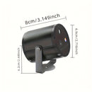 1 luz láser cilíndrica USB, luz disco con cambio de color y control por voz, múltiples modos con efecto flash, ideal para fiestas DJ, escenarios, celebraciones de Navidad