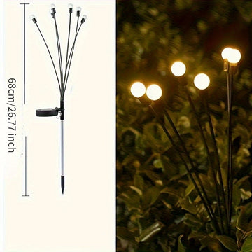 1 pza. Lámpara Solar Firefly: Añade un brillo mágico a tu jardín, fiesta o evento para Navidad, Halloween, Acción de Gracias, Pascua, regalo de Halloween.