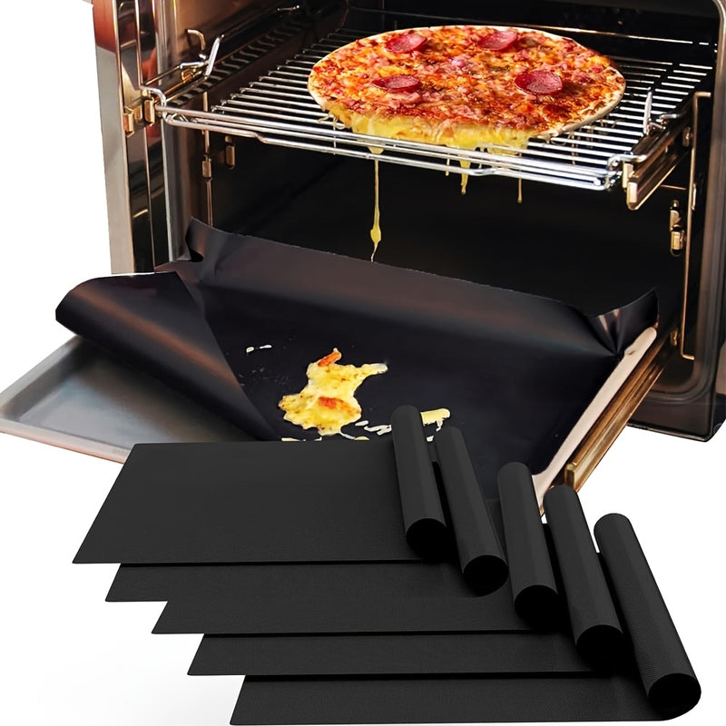 1/2/3/5 piezas de tapetes reutilizables antiadherentes para horno, tapetes de fibra de vidrio para hornear, aptos para hornos eléctricos y de gas, accesorios para parrilla, ideales para hornear pan y asar, accesorios de cocina, material seguro para conta