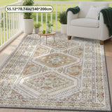 Alfombra de exterior impresa en estilo tradicional chino - Tejido plano 2D, ligero y fácil de limpiar, perfecto para jardín, patio, camping en RV, patio trasero y pícnic - Uso interior/exterior, varios tamaños disponibles, idea de regalo de verano, decor