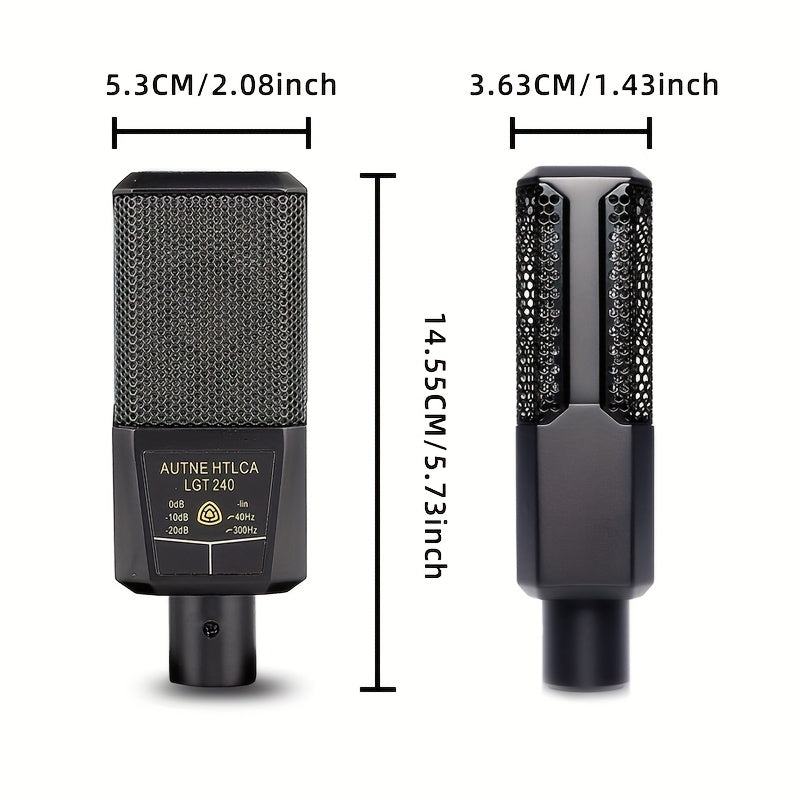 Conjunto de Micrófono Condensador con Cable BM-800 para Canto, Juegos y Grabación