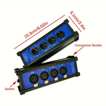 Cable de Desglose XLR a RJ45 de 4 Canales - Extensor Ethernet Cat 5/6 para Escenario, Sonido y Iluminación | Calidad de Audio Profesional con Bajo Ruido y Alta Flexibilidad
