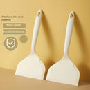 1pc Espátula raspadora de silicona resistente al calor - No adherente seguro para cocinar - Volteador de tortilla para huevos, panqueques, bistec - Utensilio de cocina duradero y fácil de limpiar para cocinar y hornear