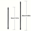 Tubo de extensión de micrófono de gooseneck de metal flexible: 2 tamaños disponibles, 30 cm/11,81 pulgadas y 50 cm/19,68 pulgadas, rosca externa e interna de 3/8, adecuado para soportes de choque y soportes de micrófono