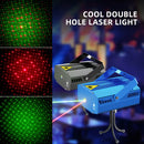 Luces de fiesta, luces de discoteca, luz completa·luces de encuentro láser, luces de DJ con cable USB de 1 metro, luces de escenario, luces láser de discoteca, luces de fiesta multi-modo activadas por sonido para bar, cumpleaños, bodas, vacaciones, Navid