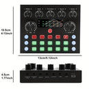 Paquete de equipo de podcast para 2, V8s Audio Interface con tarjeta de sonido en vivo todo en uno y micrófono condensador BM800, micrófono de podcast, perfecto para grabaciones, transmisiones en vivo.