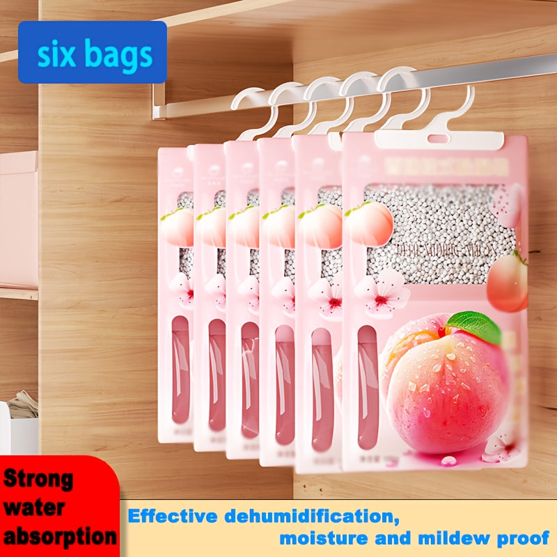 Bolsas absorbentes de humedad sabor durazno, 4/6/10 unidades, ideales para dormitorio, sala, cocina, baño, residencias estudiantiles, bodegas, etc., colgantes para interiores