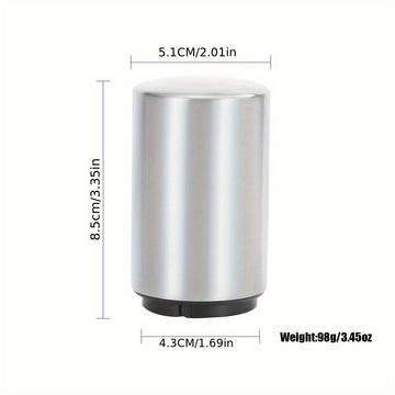 Abrebotellas magnético de acero inoxidable, abridor de tapas a presión, automático con sistema push-pull, ideal para hoteles, cenas familiares, bares y restaurantes (1 unidad)