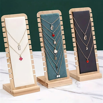Elegante Soporte de Madera para Collares: Exhibe tu Colección de Joyas con Estilo, Premium Soporte de Madera para Pendientes: Eleva tu Presentación de Joyas, Elegante Bandeja de Madera para Pulseras: Mejora tu Exposición de Joyas