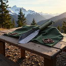 Palas Multiusos 8 en 1 de Metal Resistente con Hoja Forjada Precisamente - Herramienta para Camping, Jardinería y Limpieza de Autos, Equipo Portátil de Supervivencia al Aire Libre para Senderismo, Mochileros y Aventuras Exteriores