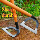 Azada de Acero al Carbono Duradera para Desmalezado - Herramienta de Jardinería Ahorradora de Esfuerzo para Aflojar Suelto y Cultivar con Fácilidad - Diseño de Borde Afilado para Uso Eficiente en Hogares, Paisajistas y Agricultores | Herramienta Ergonómi