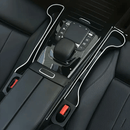 Pack de 2 Organizadores para Espacios del Asiento del Coche - Caja de Almacenamiento Multifuncional con Portavasos, Ranuras para Teléfono y Bolígrafos, Diseño Ergonómico en Plástico Duradero para el Frente
