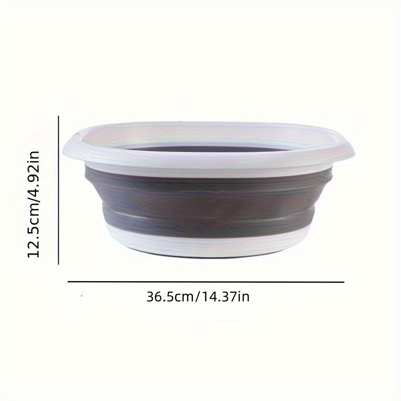 1 pieza, lavabo portátil plegable, lavabo de plástico grueso duradero para manos y pies, diseño de almacenamiento expansible, no necesita electricidad, ideal para el hogar, dormitorio, uso al aire libre, artículos esenciales del hogar, lavabo de lavadora