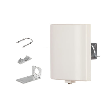 Panel de antena WiFi de doble banda - Ganancia de 15dBi, alcance largo al aire libre, direccional para routers inalámbricos y tarjetas de red, antena compacta con instalación fácil para conectividad de Internet en casa, routers WiFi para PC, conectividad