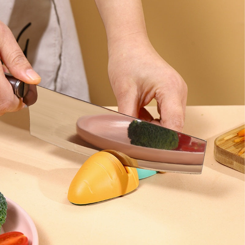 Mini ladrillo de afilar bonito para cocina y hogar, material ABS, sin carga, no requiere batería, herramienta de cocina para afilar cuchillos.