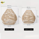 Lámparas de techo modernas para interiores con sombreros de cuerda de papel tejido a mano - Decoración de hogar sin bombilla incluida, decoración creativa para sala de estar o oficina, iluminación de sala de estar | Iluminación artesanal | Sombreros deco