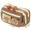 Estuche para lápices de capibara de gran capacidad de 7 piezas y 9 capas, incluyendo estuche para lápices. Muñecas, pegatinas