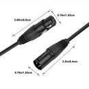 Cable de Audio XLR i-zclive, Cable XLR, Cable de Audio XLR Macho a Hembra para Micrófono, Cable de Micrófono XLR para Cable de Audio KTV, Cable de Micrófono XLR de 3 Pines, Cable de Altavoz XLR Balanceado Adecuado para Micrófonos, Preamplificadores, Sist