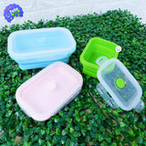 Lonchera Plegable Silicona X3 Contenedor Portátil Alimentos Fiambrera 21LDH9