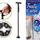 Trusty Cane Baston Ortopedico Plegable Con Linterna Luz Led Color Negro