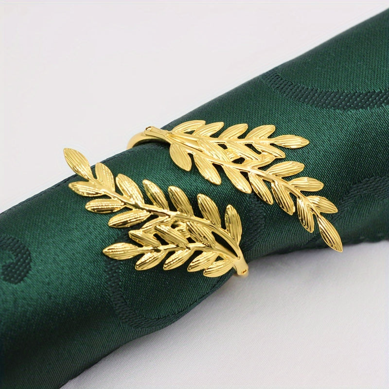 6 Piezas, Anillo De Servilleta Con Forma De Trigo, Decoraciones De Bodas, Ceremonias, Hebillas De Anillos De Servilleta Para Decoraciones De Mesa, Bodas, Cenas, Decoración De Fiestas