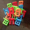 Sillas Apilables Divertidas para Niños - Construcción Duradera de ABS, Perfectas para Jugar y Aprender