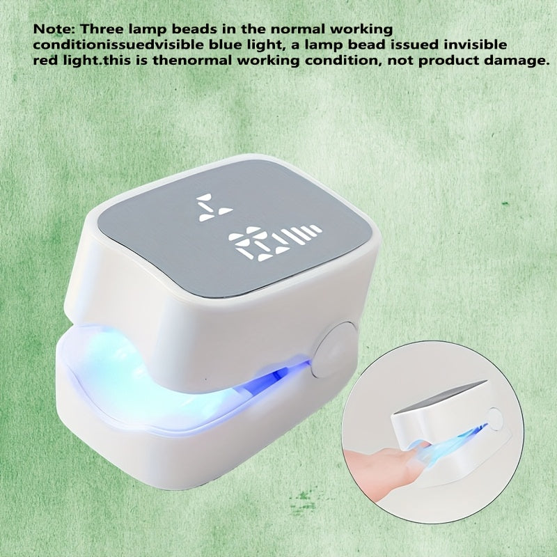 Lámpara portátil para el tratamiento de hongos en las uñas - Recargable por USB, luz LED para la salud de las uñas, ideal para el hogar y los viajes, regalo perfecto para los mejores amigos, dispositivo de cuidado de las uñas | Lámpara de uñas moderna |
