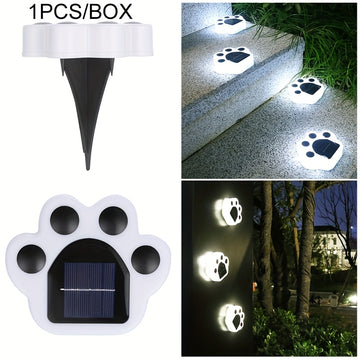 Luz de sendero con montaje semihundido alimentada por energía solar, plástico, batería de níquel de 600mAh, con sensor de luz, para exterior, patio, jardín de la casa, decoración de césped