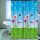 Cortina de Ducha de Baño PEVA, Impermeable, Anti-manchas, Sin Necesidad de Perforar, 12 Ganchos para Cortina de Ducha Gratis