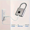 Candado inteligente portátil con huella digital, carga USB, resistente al óxido, solución antirrobo sin llave para equipaje y maletas