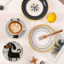 Juego de 6 Posavasos de Madera con Diseño Lindo para Perros, Adecuados para Bebidas, Té y Café, Decoración del Hogar y Comedor, Regalo Ideal para Amantes de los Perros, Familiares y Colegas