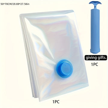 Juego de bolsas de almacenamiento al vacío ahorradoras de espacio, multiusos, en varios tamaños, con bomba manual, plástico, rectangulares, sin necesidad de electricidad, sellado seguro