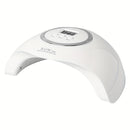 Secador de Uñas LED 48W para Gel - 24 Luces con Sensor Automático, 3 Ajustes de Temporizador y Pantalla LCD, Alimentación USB, Lámpara Profesional Blanca para Manos y Pies, Equipo de Pedicura